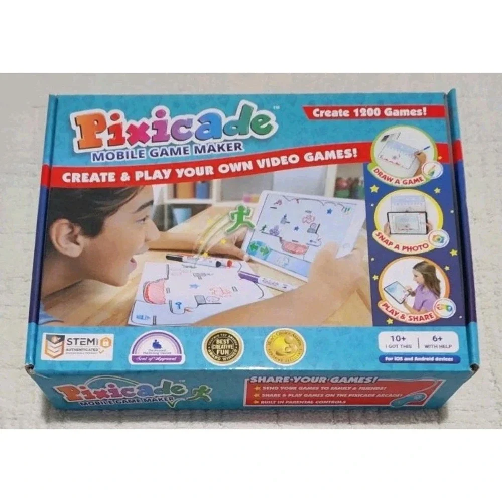 Pixicade Game Mobile Game Maker Create and Play 1200 Games NEW‎ 2021